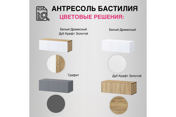 Вашакомната Антресоль Бастилия, 120х52х40 см